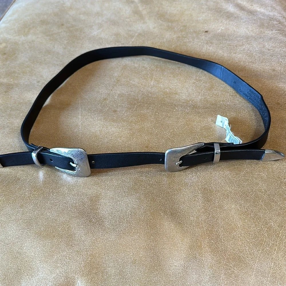 Western Double Buckle Belt - Picture 3 of 6